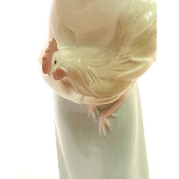 Lladro Daisa Statue Figurine Girl W/ Rooster Chicken 8" Retired Collectors - Picture 3 of 11